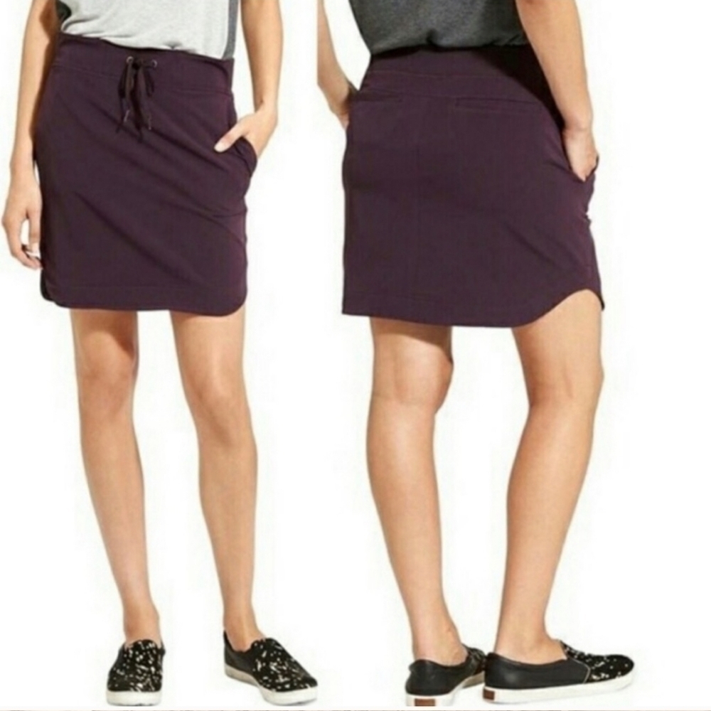 Athleta Midtown Skirt Athleisure Casual Pull On Elastic Waist Pockets - Picture 2 of 7
